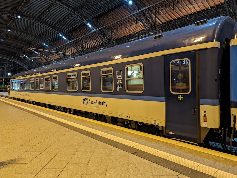 Schlafwagen WLABmz 826 der Tschechischen Staatsbahn Schlafwagen WLABmz 826 der Tschechischen Staatsbahn